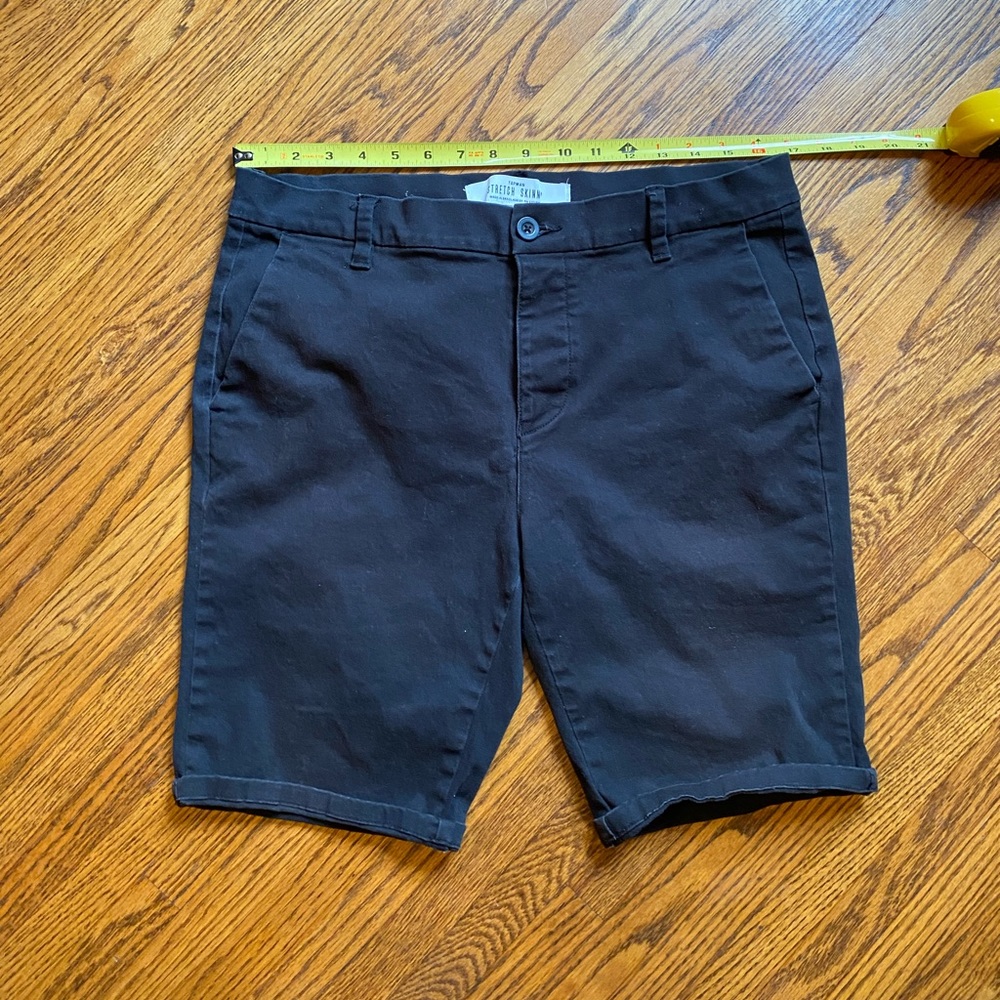 Topman Men’s Black Shorts Size 34